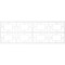 Ekena Millwork Set of Four Panels for 94 1/2"W x 32 1/4"H Monument Fretwork Wainscot Wall Paneling WPKP16X01X47MMT - alternate 5